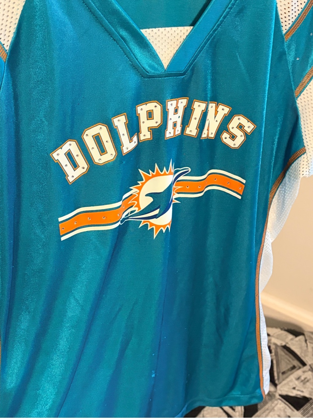 NFL Miami Dolphins Teal and Orange Jersey